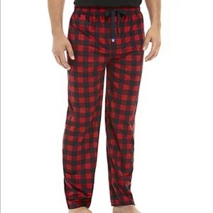NWT IZOD NAVY RED SLEEPWEAR PANT SIZE L MENS